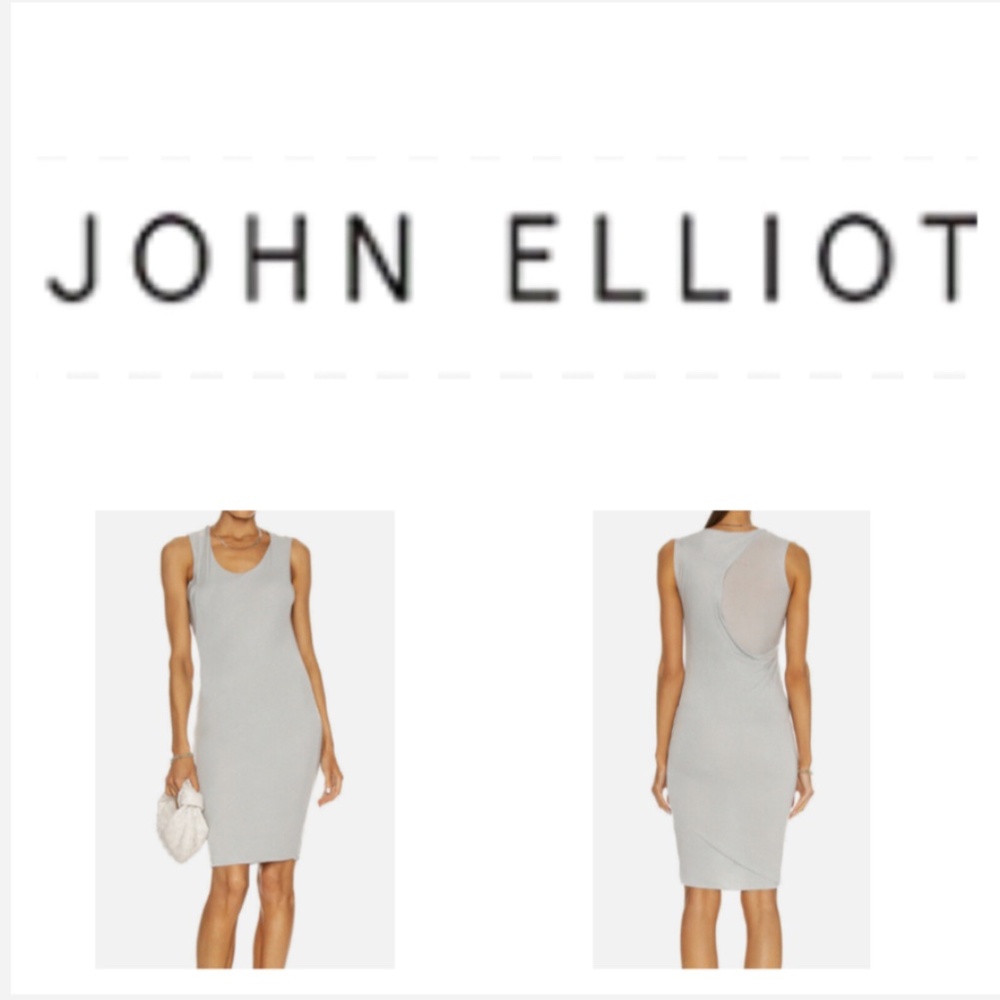 NWT John Elliott twist muscle mini dress Sz L